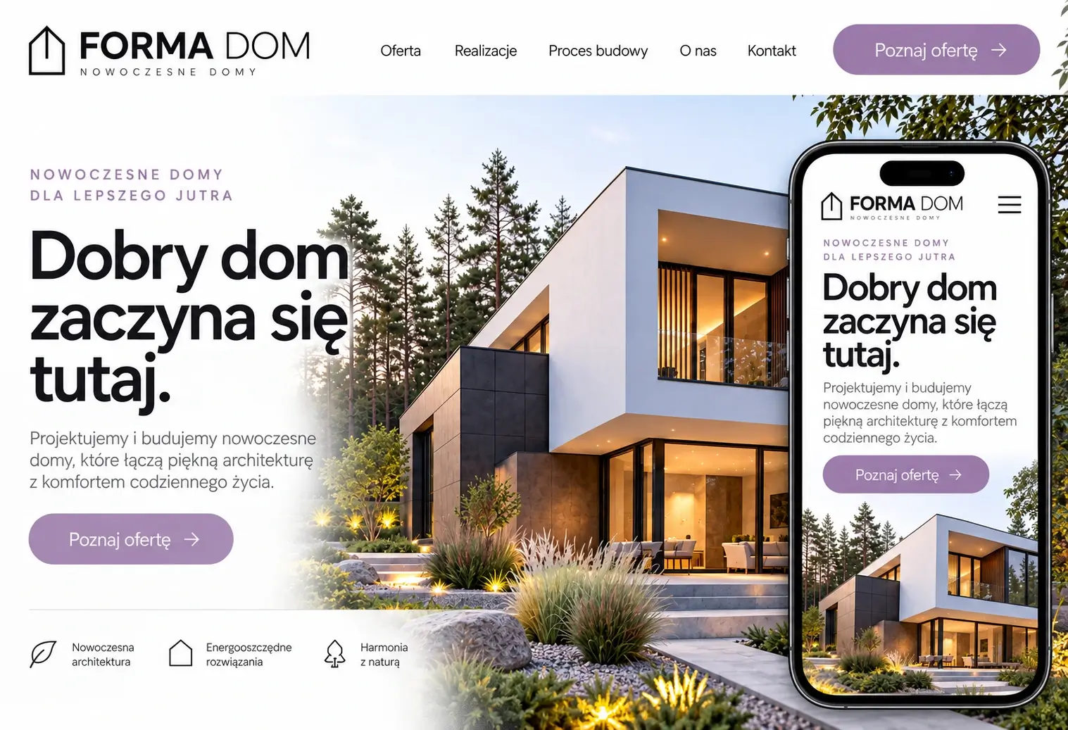 Projekt strony internetowej dla firmy budowlanej
