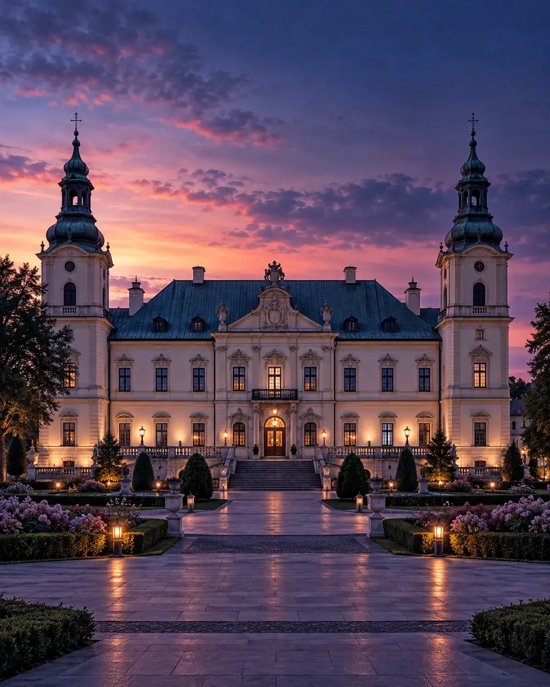 Ilustracja inspirowana architekturą Kielc – strony internetowe dla firm z Kielc