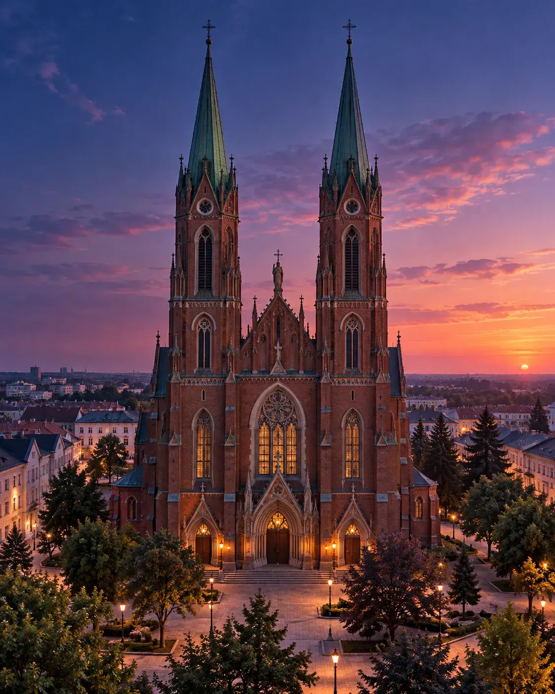 Ilustracja inspirowana architekturą Rybnika – strony internetowe dla firm z Rybnika